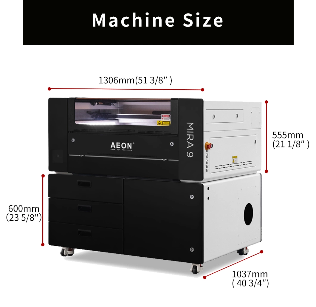 Aeon 30W/60W/80W/RF30W 3D Printing Machine 900mm*600mm Water Cooling CO2 Laser Cutter for Acrylic Crytal Leather MDF